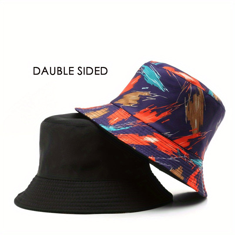 Fisherman Hat Men's Sunscreen Hat Women's Bucket Hat Letter Double Basin Hat
