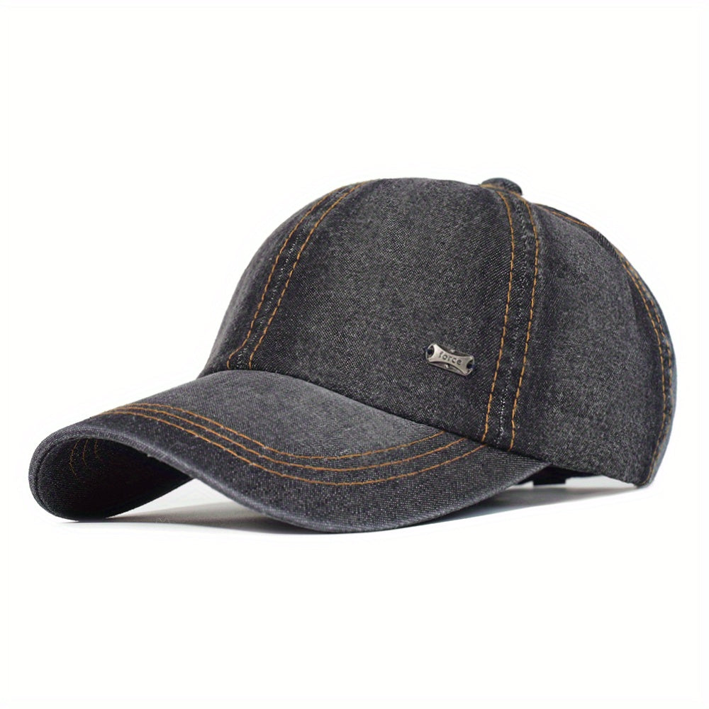 Plain Cotton Washed Print Adjustable Baseball Cap for Outdoor Sport