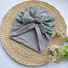 Baby Spring Summer Thin Headband Soft Bowtie Baby Hat
