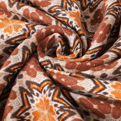 Boho Tassel Scarf Vintage Floral Print Shawl