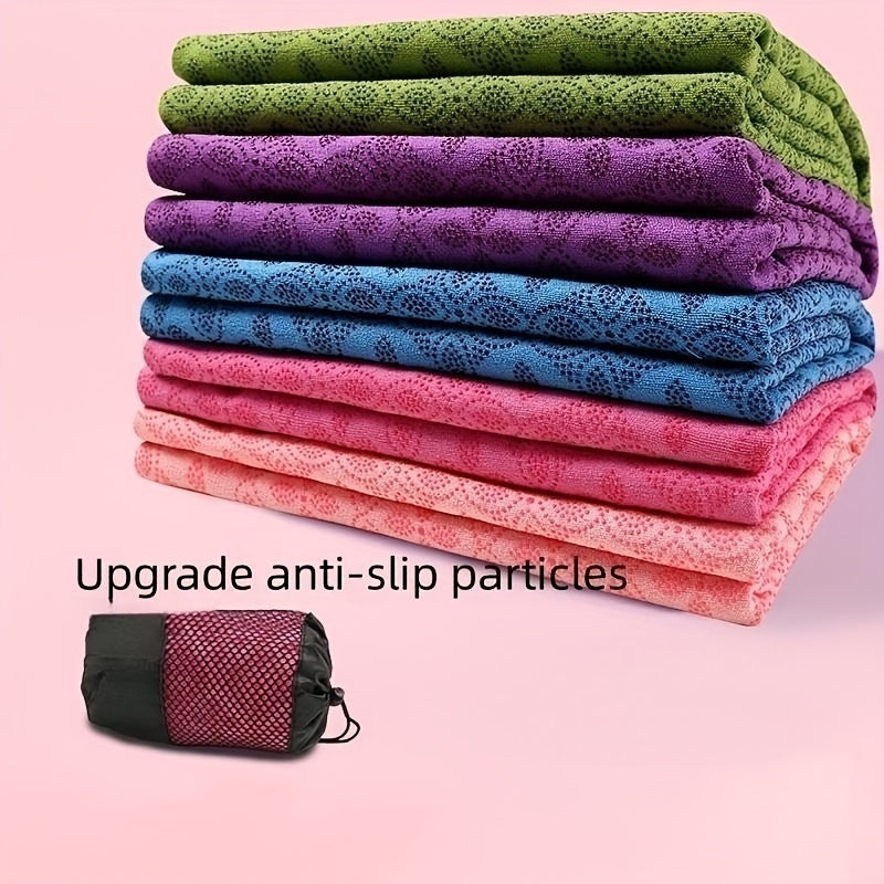 Non Slip Yoga Mat Cover Towel Foldable Exercise Blanket