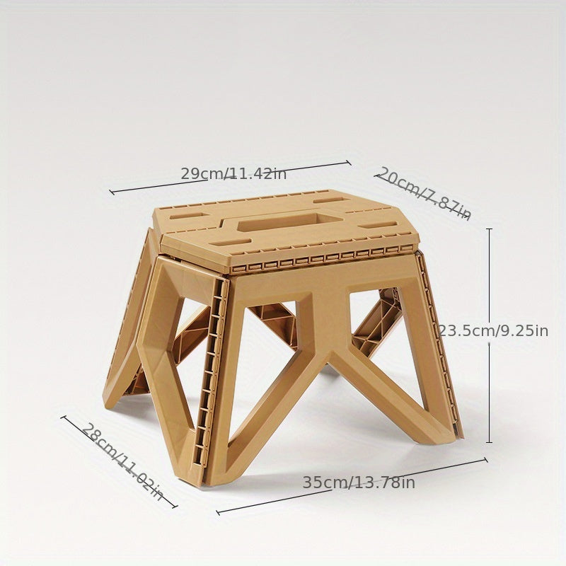 Portable Folding Step Stool for Adults Durable Plastic Camping Stool