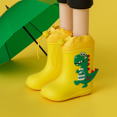 Cartoon Dinosaur Rain Boots for Baby - Waterproof Non Slip Rain Shoes