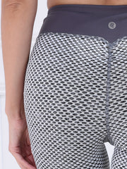 Women's Honeycomb Running Yoga Sports Leggings Fitness Gym Tight Pants
