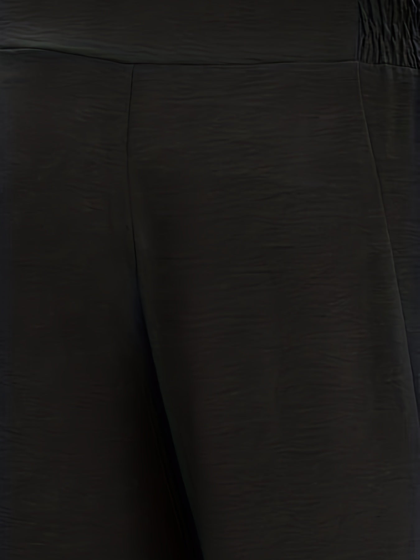 Solid Button Wide Leg Pants for Women