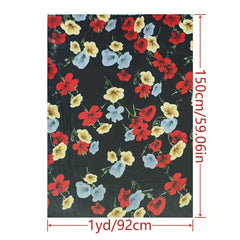 1pc Comfortable Chiffon Fabric Diy Clothes Pants Dress 1yard Cut Size