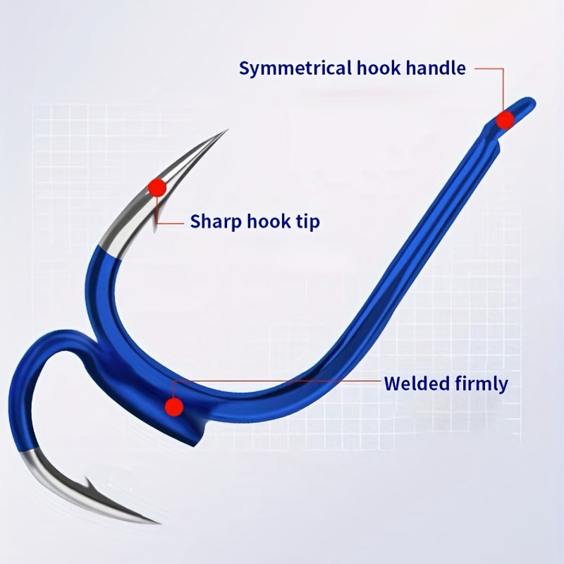 10pcs Circle Fish Hooks High Carbon Steel Barbed Hooks For Fishing
