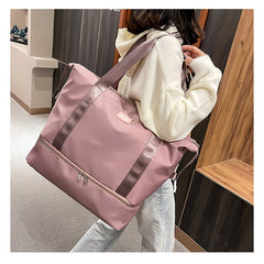 Sports Tote Gym Bag Travel Duffel Bag With Dry & Warm Separation