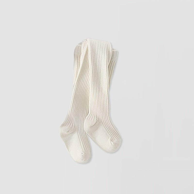 Girls Ribbed Cotton Leggings Tights for Spring & Autumn