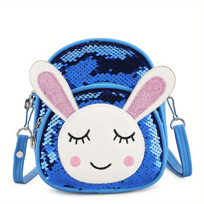 Kids Rabbit Backpack Sequin Shoulder Bag