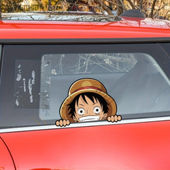 2pcs Cartoon Car Stickers Anime Laptop Window Decoration