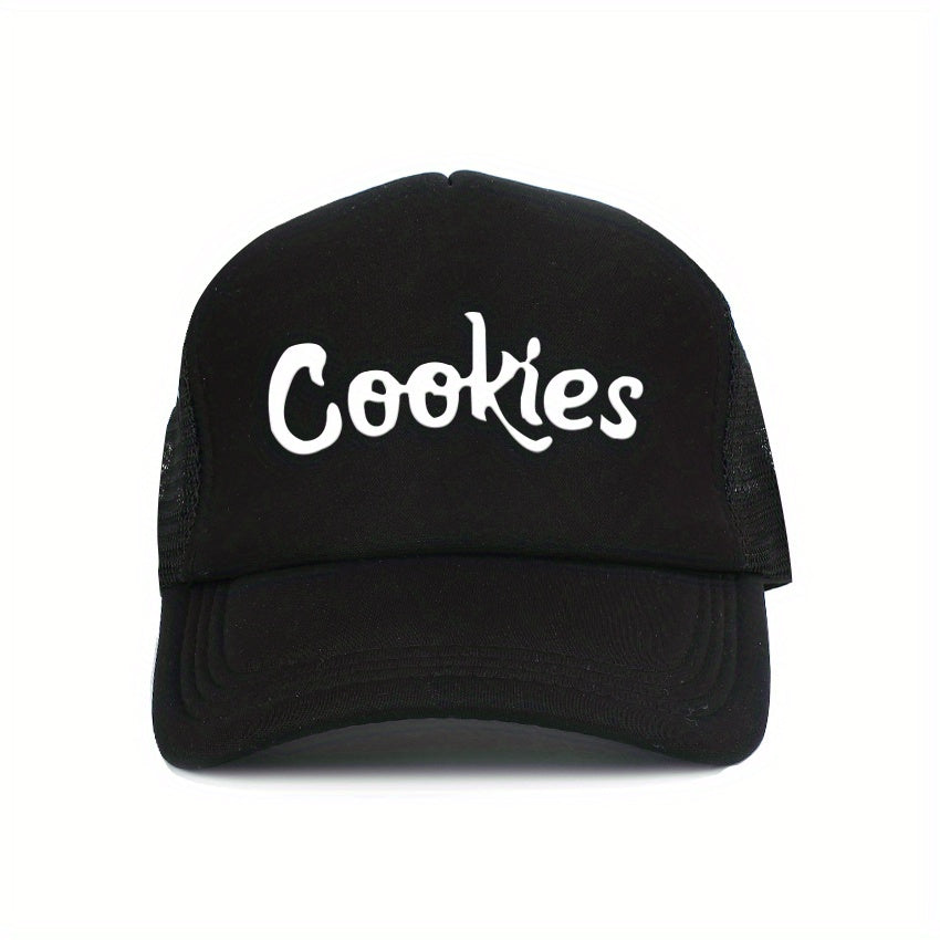 Cookies Baseball Cap Men's Mesh Cap Breathable Outdoor Casual Hip Hop Cap