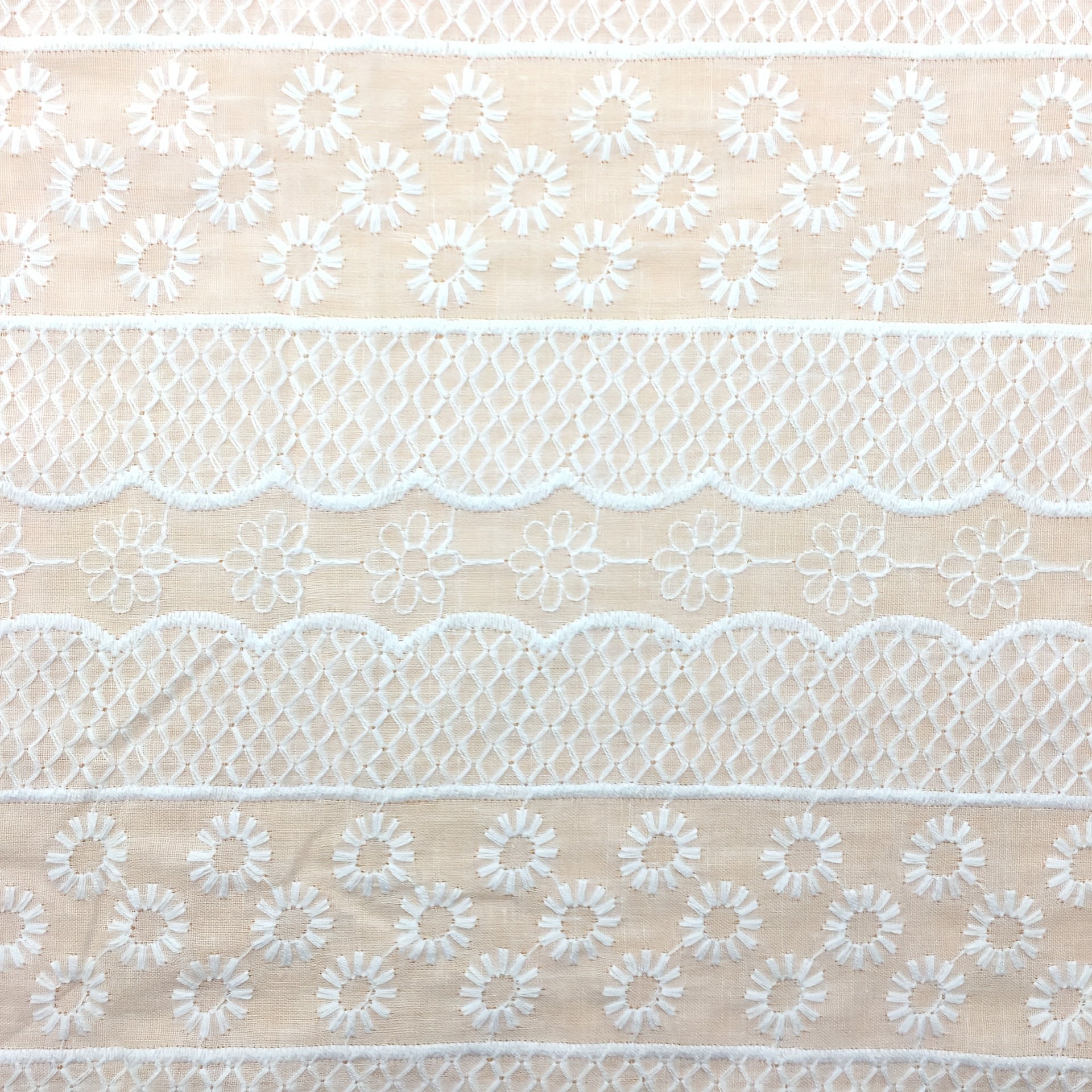 Pure Cotton Embroidery Fabric Three-dimensional Dress Lace Fabric