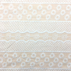 Pure Cotton Embroidery Fabric Three-dimensional Dress Lace Fabric