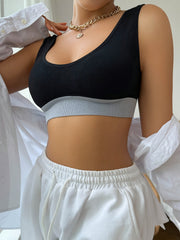 Colorblock Sports Bra Comfy & Breathable Stretch Intimates
