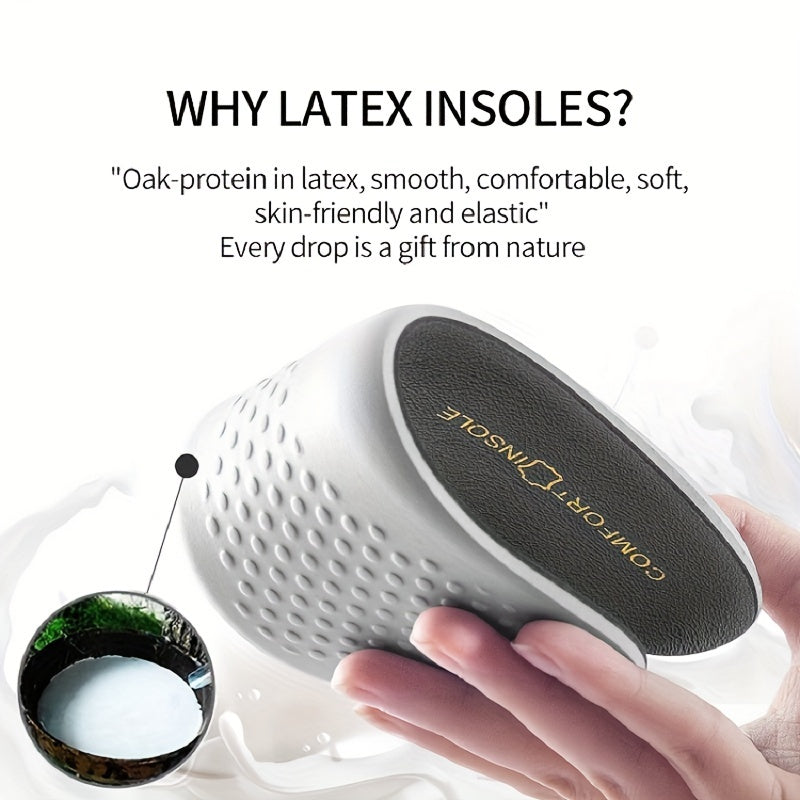 Latex Elastic Orthopedic Insoles for Running Sneakers