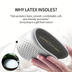Latex Elastic Orthopedic Insoles for Running Sneakers