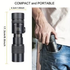 10x40 HD Portable Waterproof Monocular for Bird Watching Hiking Sightseeing