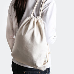 Canvas Drawstring Backpack for Outdoor Sport Riding & Hiking