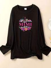 Floral Pumpkin & Letter Print Lounge Top