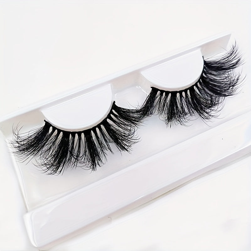 25mm Fluffy Thick Mink Lashes Volume Natural Dramatic False Eyelashes