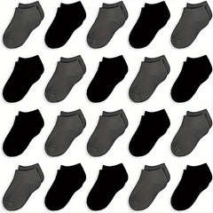 20 Pairs Boys Kids Casual Socks Low Cut Ankle Boat Socks