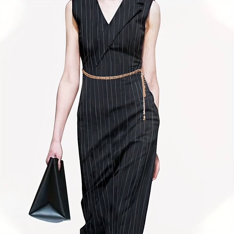 Metal Corn Waist Chain Golden Decorative Dress Girdle Tassel Belt