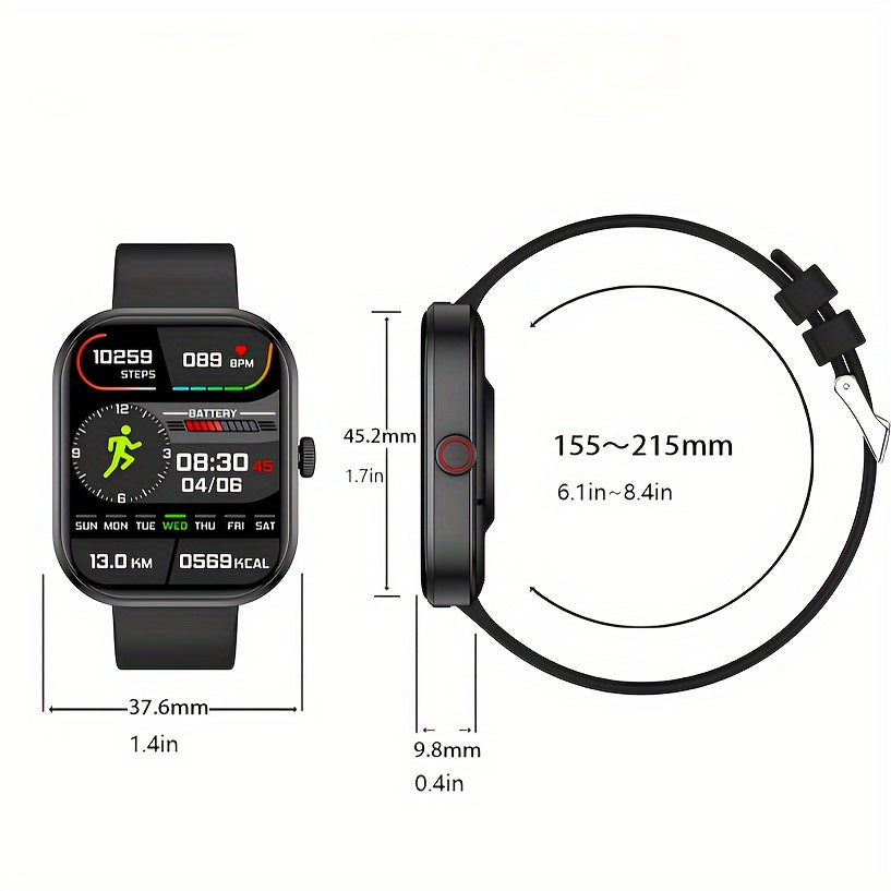 HD Touch Screen Smart Watch 100 Exercise Modes Pedometer