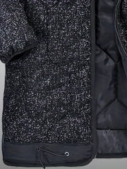 Men's Thickened Trench Coat Zip Up Overcoat for Fall Winter