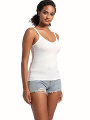 Solid Cami Sleep Tops Casual & Comfy V Neck Top Women's Sleepwear