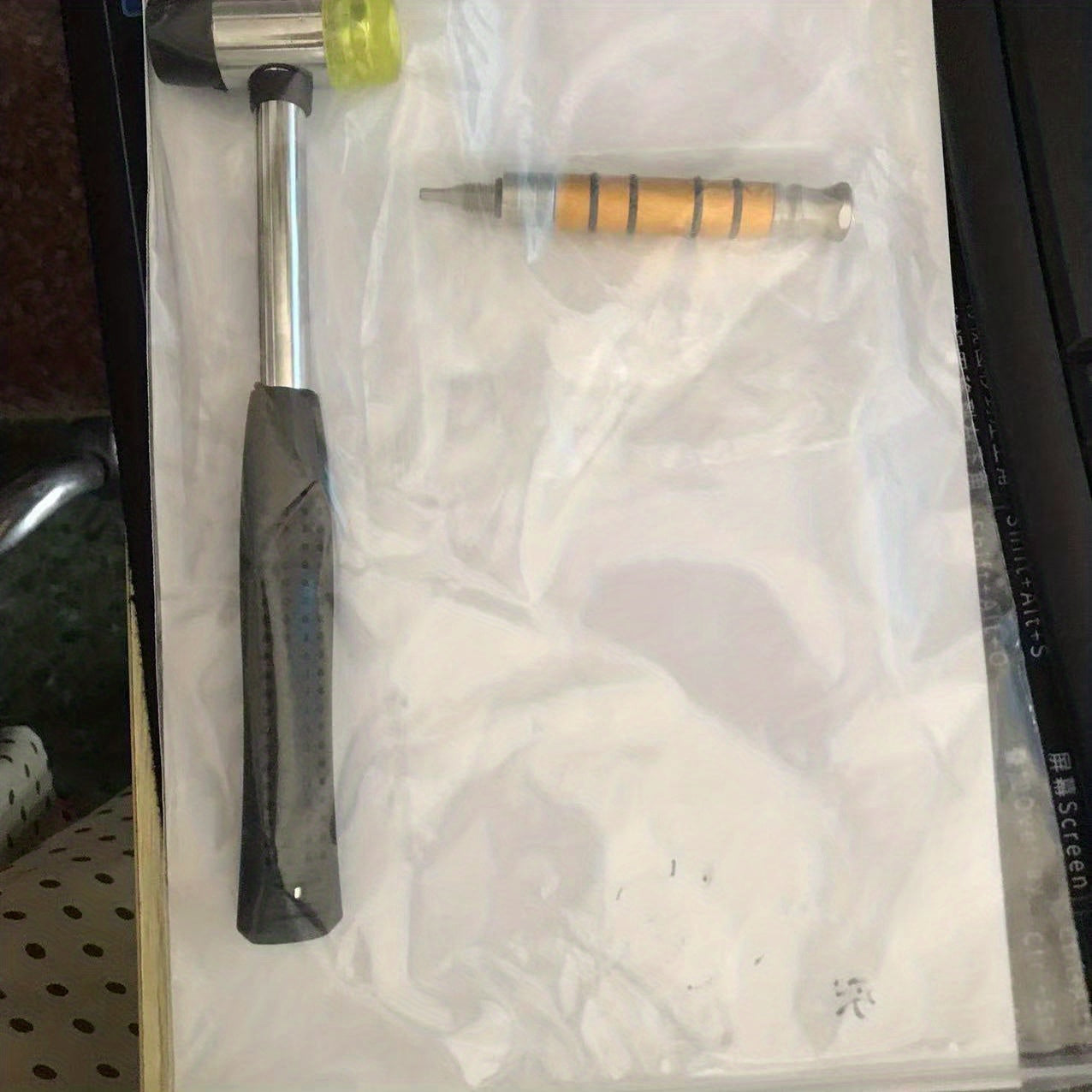 Paintless Dent Repair Hammer with Knockdown Tool