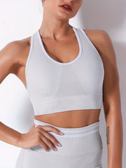 Women's U-Neck Sports Bra for Workouts