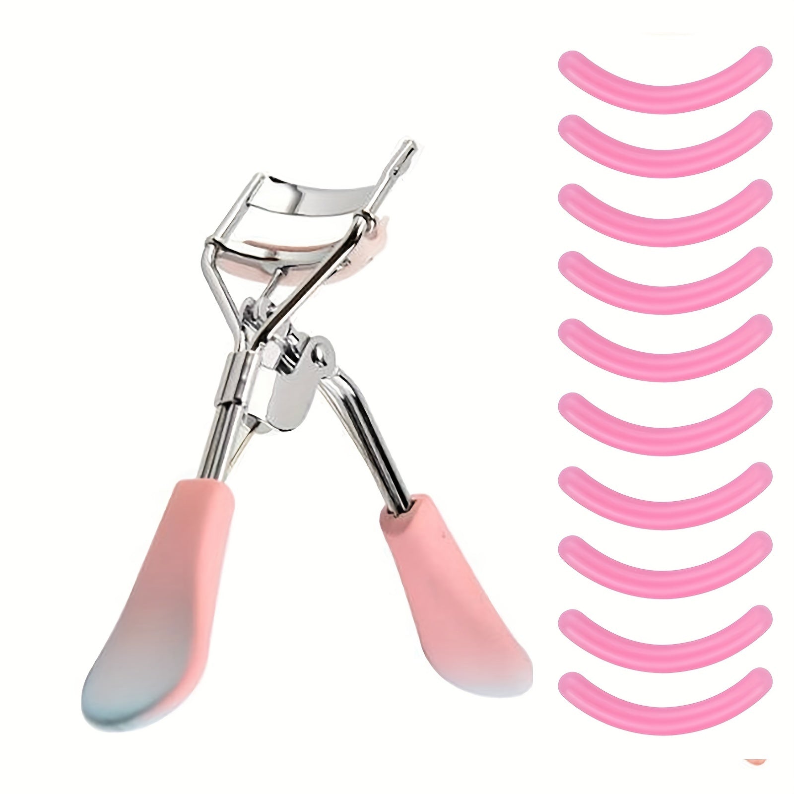 10 Refills Eyelash Curler for Women - Lifts Lashes - Long Lasting Natural Look