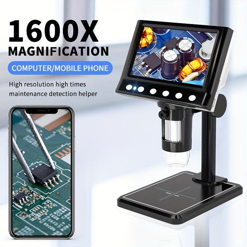 1600X Digital Microscope 960P Video Microscope For Adult Soldering