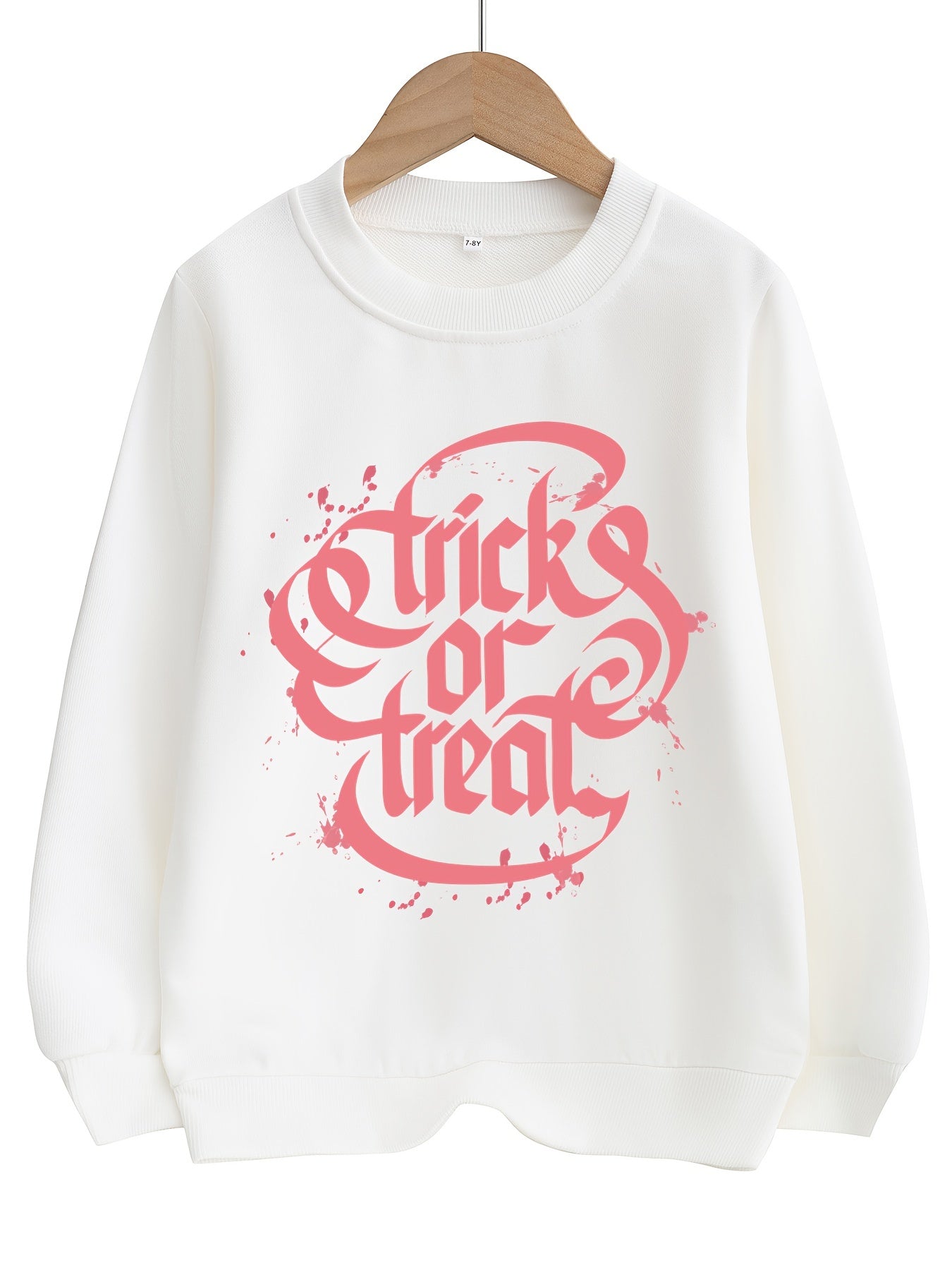 Girls Colorful Shoes Print Sweatshirt Pullover Top