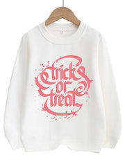 Girls Colorful Shoes Print Sweatshirt Pullover Top