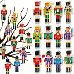12pcs Small Nutcracker Ornaments Christmas Party Decoration