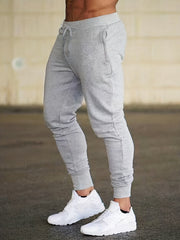 Men's Solid Drawstring Sweatpants Pocket Casual Comfy Jogger Pants