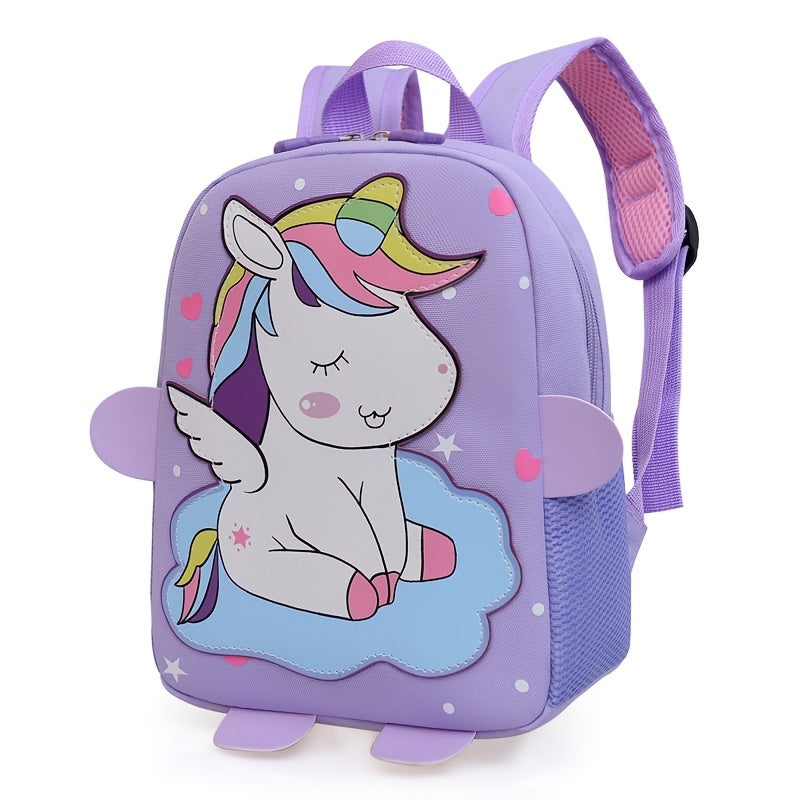 Kids Backpack Unicorn Dinosaur Pattern School Bag