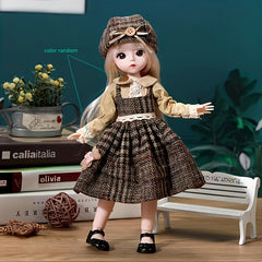 Princess Doll Set with Dress, Hat, Shoes for 1/12 BJD Doll - Gift