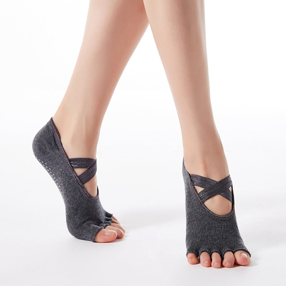 Non Slip Yoga Socks with Silicone Bottom for Better Grip