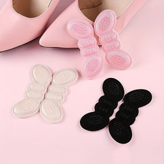 2pcs Butterfly Shape Heel Sticker Anti-slip High Heels Insole