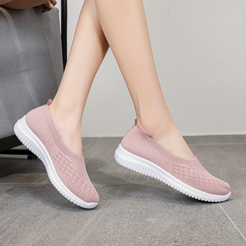 Women's Breathable Slip On Flat Soft sole Shoes Lightweight & Comfy Shoes