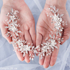 Bridal Flower Headband Hair Jewelry Tiara Rhinestone Tiara