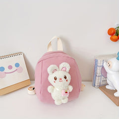 Kids Rabbit Plush Mini Backpack School Bag
