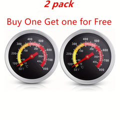 BBQ Charcoal Grill Smoker Temperature Gauge Pit Barbecue Thermometer Fahrenheit