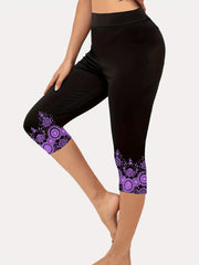 High Waist Cropped Leggings Skinny Casual Leggings