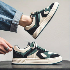 Men's Lace Up Skate Shoes Lightweight Comfy Sneakers Spring Summer