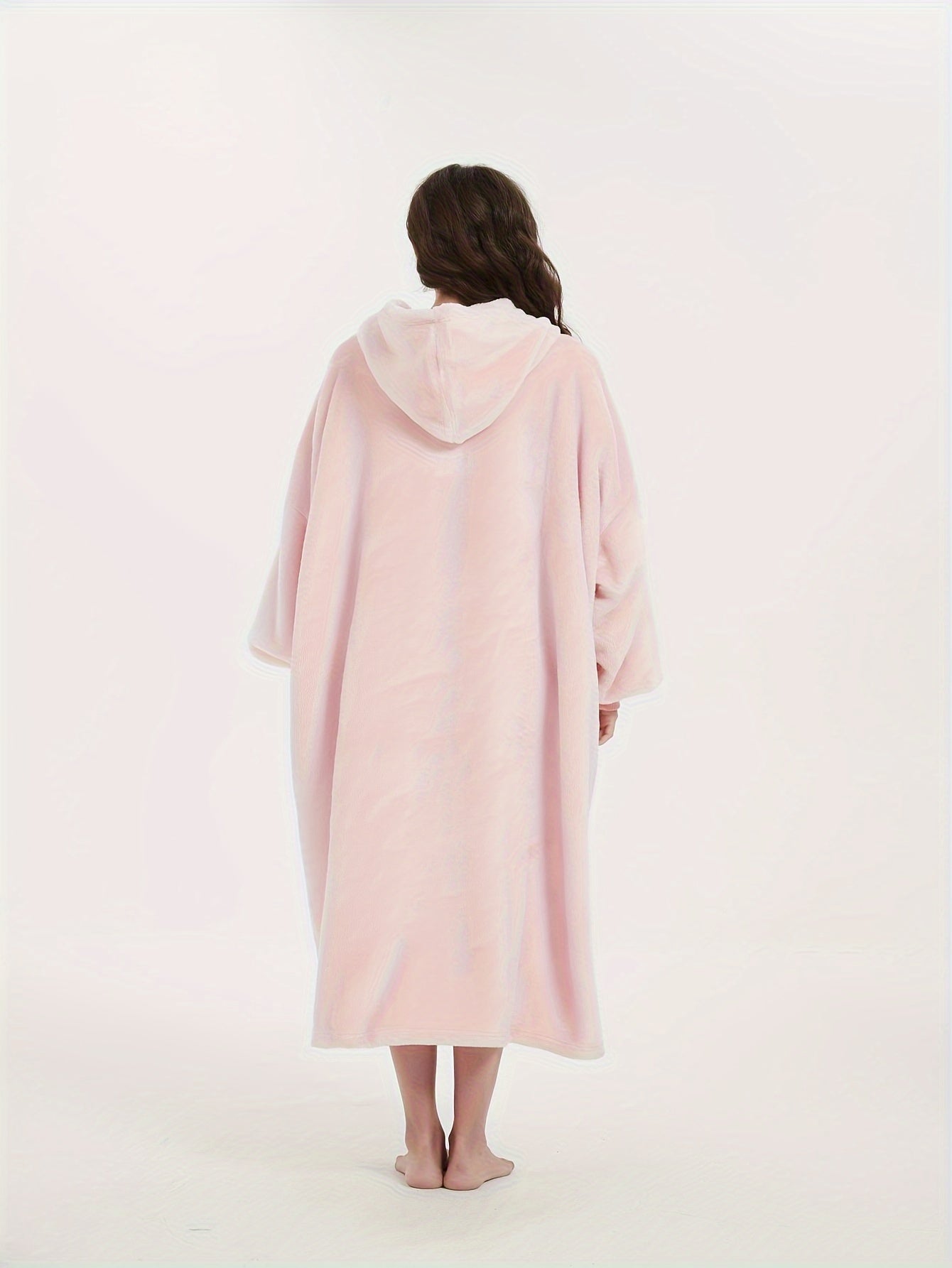 Cozy Hooded Night Robe with Pockets