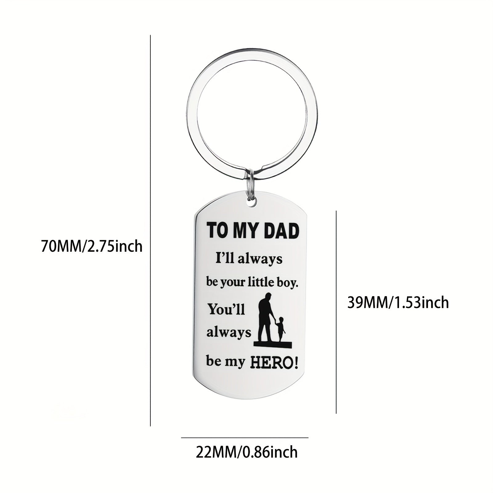 Father's Christmas Necklaces Titanium Steel Pendants Decorative Toys